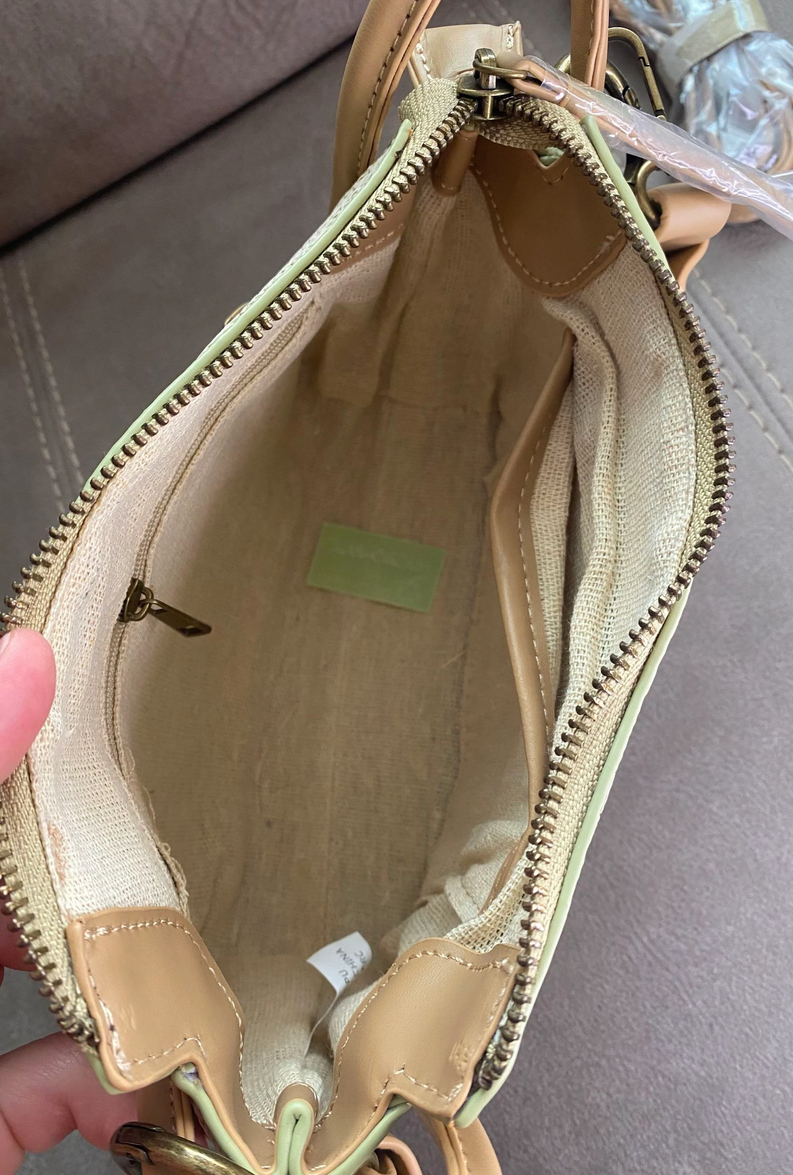 Bolso bandolera efecto rafia  – photo 6